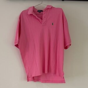 Ralph Lauren Hot Pink Polo with Green Pony